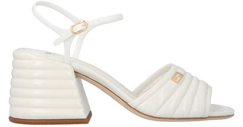 fendi sandals white